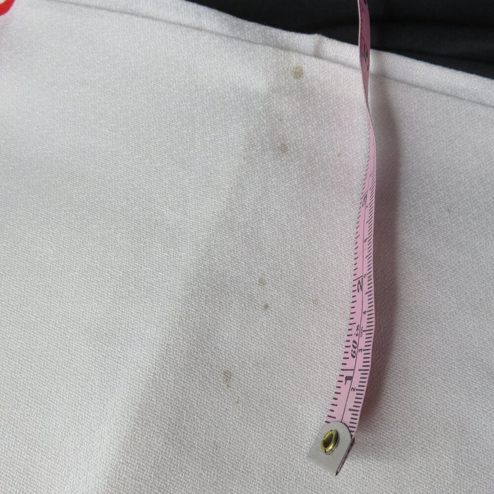 Vintage Tahitian Tablecloth 8 Napkins Hand Round 62 inch Red White Polynesian - Picture 10 of 10